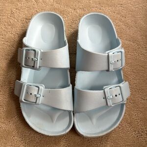 Light blue sandals
